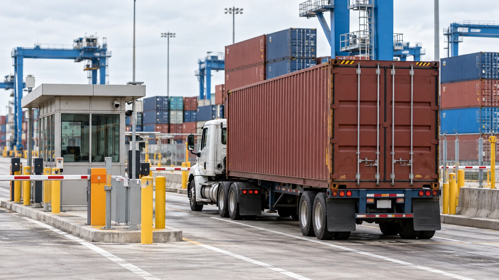 Documents et matériel de planification d’un transport par conteneur au Québec.