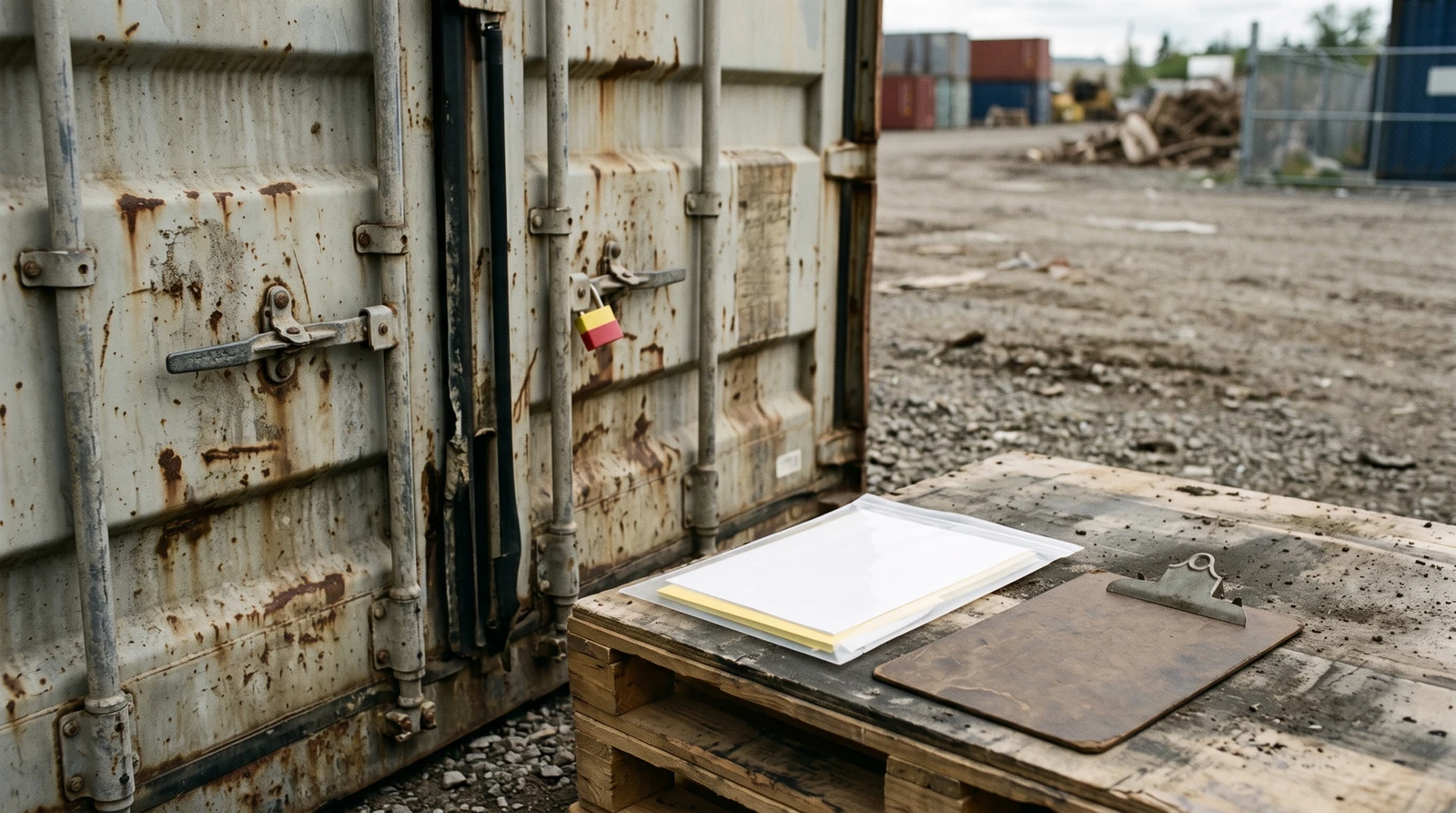 Documents et matériel de planification d’un transport par conteneur au Québec.