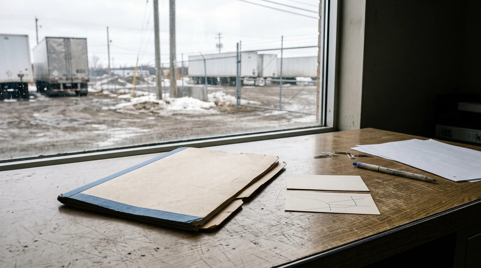 Documents et matériel de planification d’un transport par conteneur au Québec.